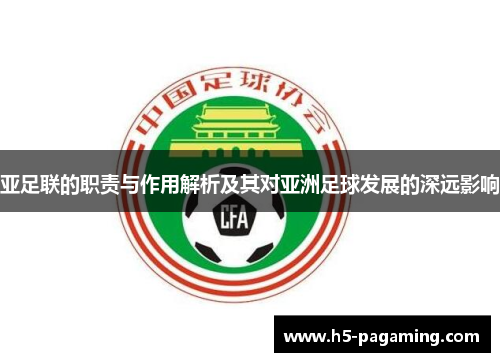亚足联的职责与作用解析及其对亚洲足球发展的深远影响